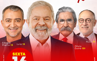 Em solo gaúcho Lula irá confirmar que no RS chegou a vez de Edegar Pretto! 