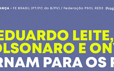 Bolsonaro, Onyx e Eduardo Leite governam para os ricos