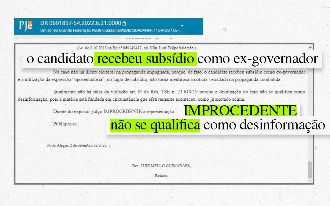 Edegar Pretto publica a verdade e Eduardo Leite responde com inverdades
