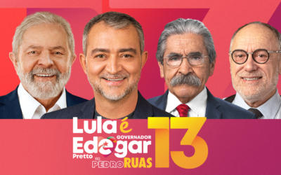 Nova logo de campanha reafirma que Lula é Edegar Pretto 13! 
