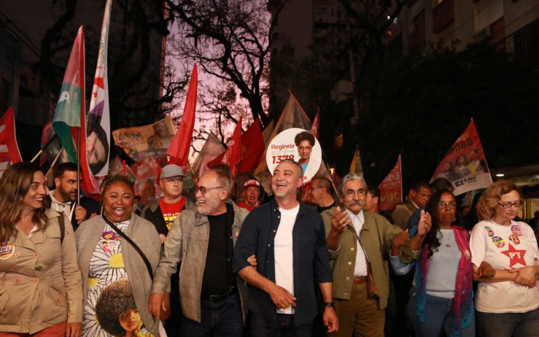 Edegar Pretto encerra campanha de primeiro turno com mensagem de esperança aos eleitores