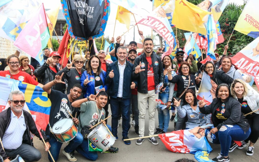Mobilizado pelo segundo turno e para apoiar Almansa e Ester, Edegar Pretto volta a Cachoeirinha 