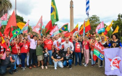 Na Fronteira Oeste, Edegar Pretto agradece pelos votos que recebeu e reforça campanha pró-Lula