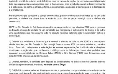 Governo do Rio Grande: Resolução política do PT-RS