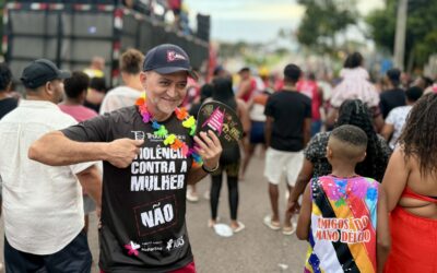 Edegar Pretto, Articulador Nacional do HeForShe, lidera Blitz Contra a Violência no carnaval de rua de Porto Alegre
