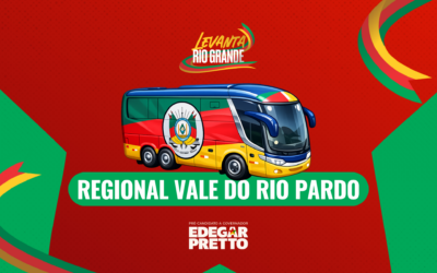 AVISO DE PAUTA: Edegar Pretto chega com a Caravana Levanta Rio Grande ao Vale do Rio Pardo