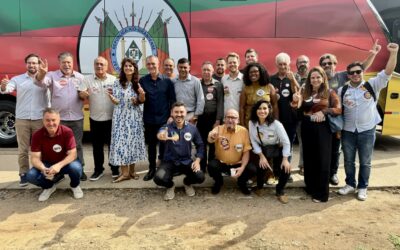 Edegar Pretto chega com a Caravana Levanta Rio Grande ao Vale do Rio Pardo