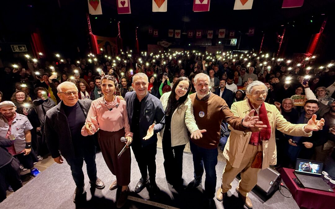 Ao lado de Manuela D’Ávila, Edegar Pretto mostra confiança na vitória completa na eleição deste ano