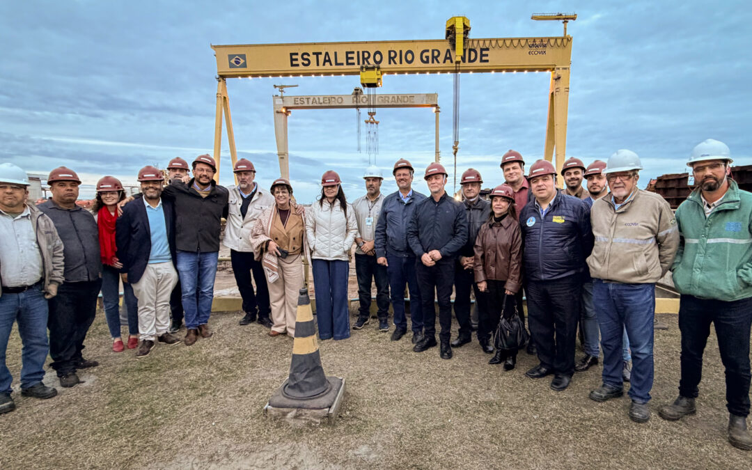 Cidade do Rio Grande recebe ‘Coração Gaúcho’: Juliana Brizola e Edegar Pretto reforçam a importância do Polo Naval para o desenvolvimento do Estado 