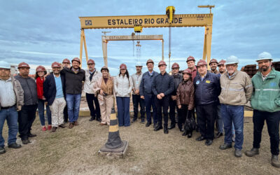 Cidade do Rio Grande recebe ‘Coração Gaúcho’: Juliana Brizola e Edegar Pretto reforçam a importância do Polo Naval para o desenvolvimento do Estado 