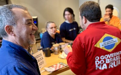 Ao lado de Guilherme Boulos, Edegar Pretto participa do “Governo do Brasil na Rua” em Porto Alegre