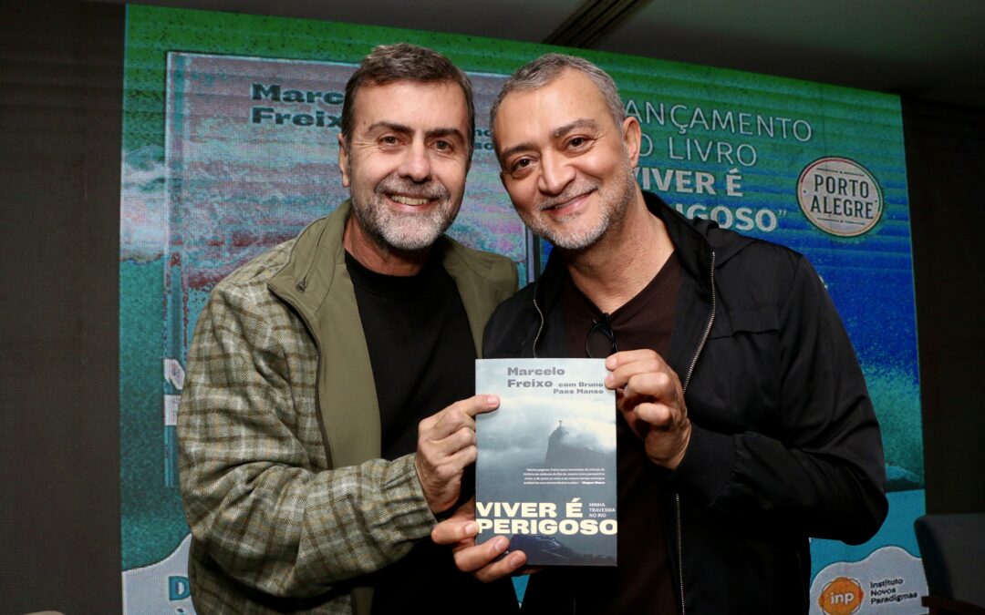 Edegar Pretto destaca importância do debate sobre segurança pública em lançamento de livro de Marcelo Freixo 