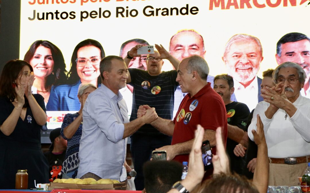 Edegar Pretto participa de lançamento de pré-candidatura federal de Marcon
