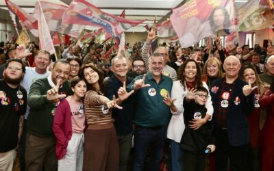 Juliana Brizola e Edegar Pretto participam de ato de Pepe Vargas e Denise Pessôa em Caxias 