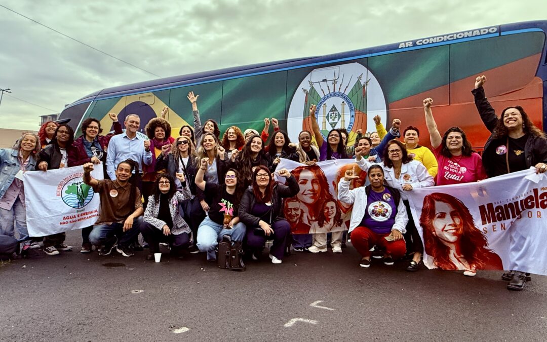 Edegar Pretto e Manuela D’Ávila iniciam Caravana das Mulheres para apresentar medidas de combate aos feminicídios no RS