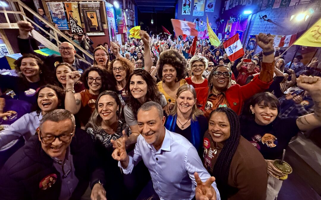 Edegar Pretto e Manuela D’Ávila encerram primeiro dia de Caravana das Mulheres em Passo Fundo
