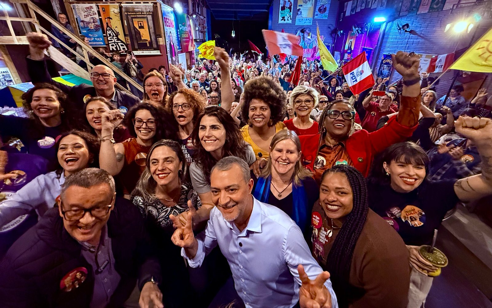 Edegar Pretto e Manuela D’Ávila encerram primeiro dia de Caravana das Mulheres em Passo Fundo