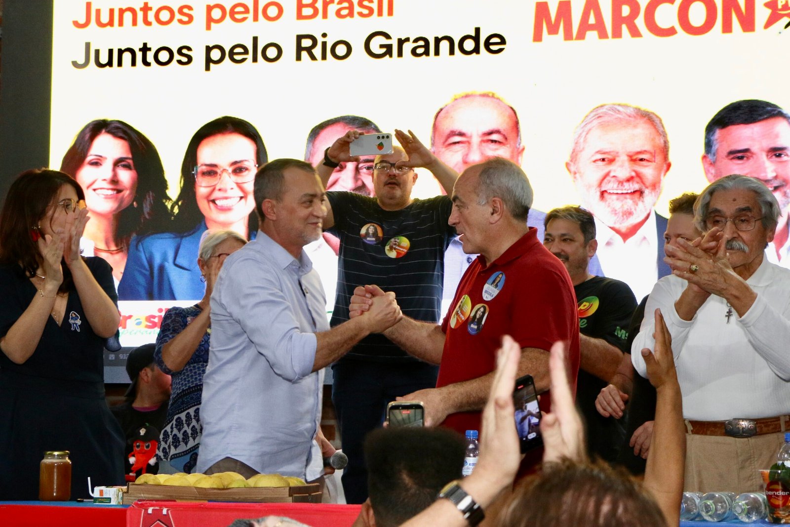 Edegar Pretto participa de lançamento de pré-candidatura federal de Marcon