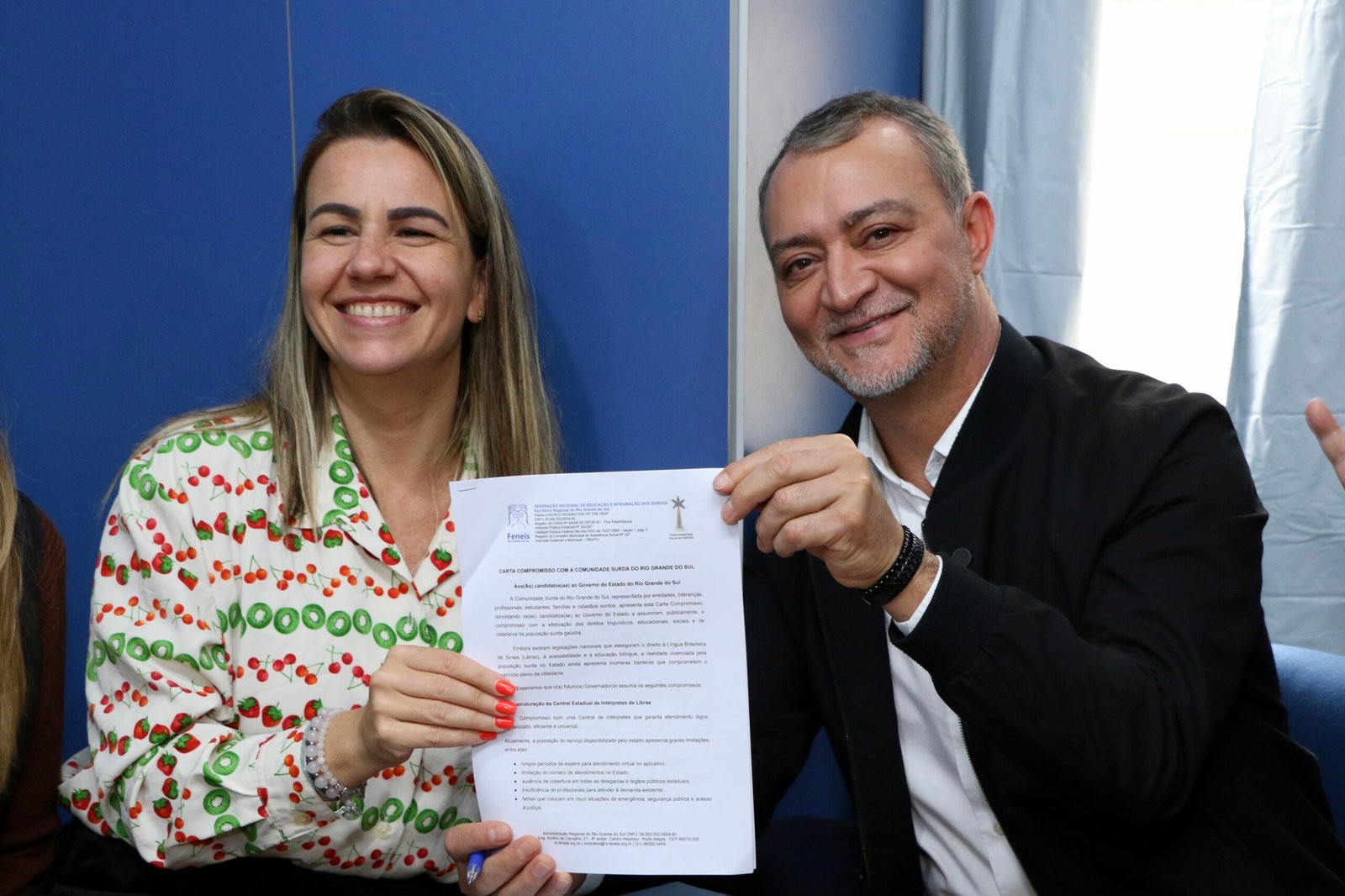 Edegar Pretto garante que futuro governo terá políticas concretas para a comunidade surda