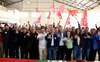 Edegar Pretto encerra pré-campanha em Gentil e afirma que novo governo não deixará nenhum município para trás